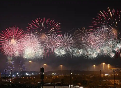 涞水县焰火晚会